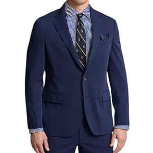 NWT Polo Ralph Lauren Blue C Cruise 1 2-Button Notched Lapels Men's Size 46R